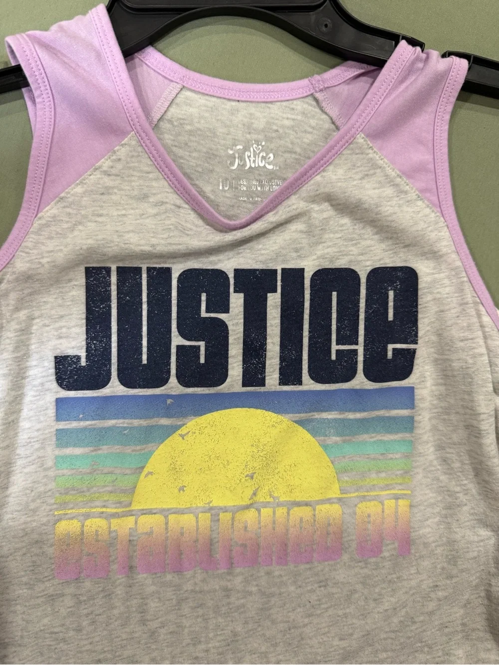 Justice Girls Tops (3) and Shorts (1)